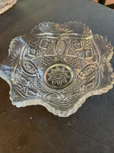 EAPG ALPHA; Alfa; Boylan; Euclid; Rexford 6” Bowl Higbee Glass Co 1908 - Picture 1 of 4