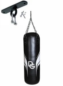 Deba® Boxsack aus Rindsleder Cowhide Sandsack mit Stahlkette Boxsackhalterung DE - Bild 1 von 3