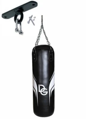 Deba® Boxsack aus Rindsleder Cowhide Sandsack mit Stahlkette Boxsackhalterung DE - Bild 1 von 3