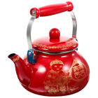 Teakettle Stovetop Red Teapot For Loose Tea Small Stove