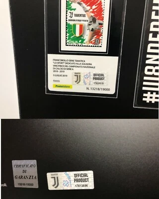 2019 Folder Juventus Campione Trifoglio Intero Tessera e Retrofolder Nr. 13218 - Immagine 1 di 4