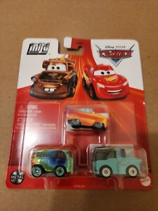 Disney Pixar Cars Mini Racers 3 PK - RS Ramone + Fillmore + New Mater