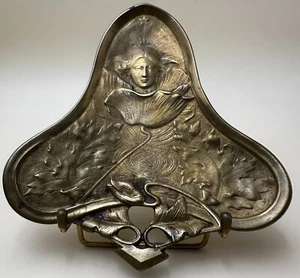 Art Nouveau vide poche en bronze signature à identifier ? - Imagen 1 de 14