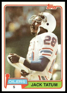 1981 Topps #8 Jack Tatum Houston Oilers - Picture 1 of 2