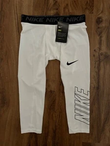 Brand New w/Tags Nike Dri-fit Boys Compression Training White Size Large LG - Picture 1 of 2