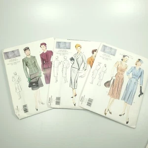 Vogue Vintage Model Lot Of 3 Patterns 40s 50s Repro Size 12 Uncut Dresses - Picture 1 of 5