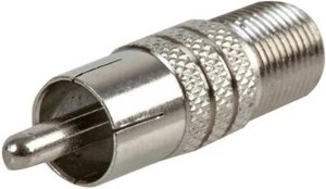 Adaptateur Convertisseur F Type Prise Femelle Vers RCA Phono Composite Vidéo - Photo 1/4
