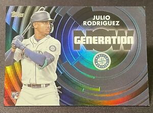 2022 Topps Update Julio Rodriguez Generation Now Black 150/299 Rookie RC GN-62