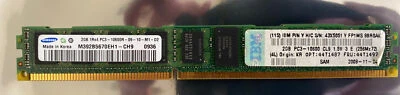 M392B5670EH1-CH9 2GB Server RAM PC3-10600R-09-10-M1-D2 43X5051 44T1497 HS22 - Image 1 of 3