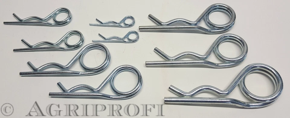 Federstecker Sortiment 9-teilig Bauernsplinte Traktor - Bild 1 von 1