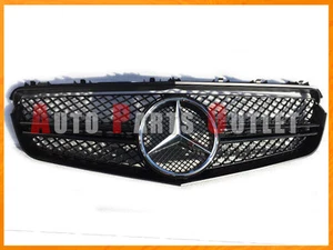 M-BENZ E63AMG Look Chrome/Black Front Grille 2010-2013 C207 E-Class 2Dr Coupe - Picture 1 of 3