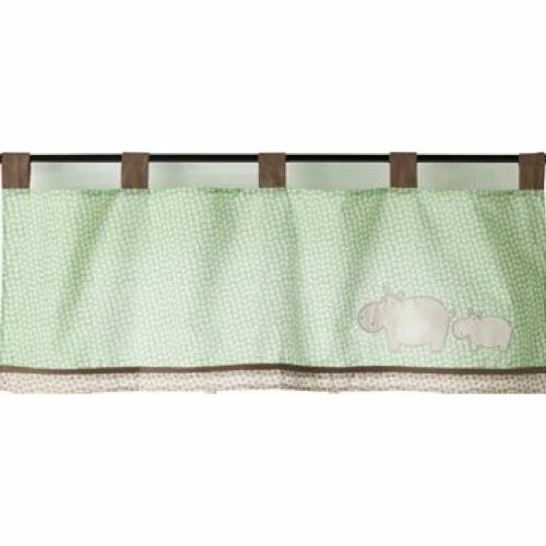 Valencia de ventana Sumersault Spotted Hippo 44" x 15" verde marrón **NUEVO** Foto 1 de 1