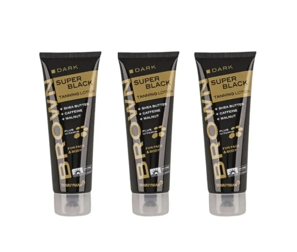 Tannymaxx Brown/Super Black Tanning Lotion 3x125ml/Solariumkosmetik