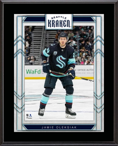 Jamie Oleksiak Seattle Kraken 10.5" x 13" Sublimated Player Plaque Cover