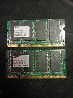 Samsung 256MB DDR X2 PC2100S-25330-A0 Memory M470L3224DT0-CB0  - Image 1 of 2