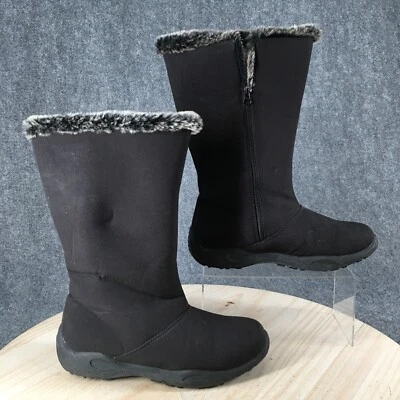 Botas Propet para mujer 10 M Madison altas piel de oveja cremallera invierno botas de nieve W4411 negras Foto 1 de 4