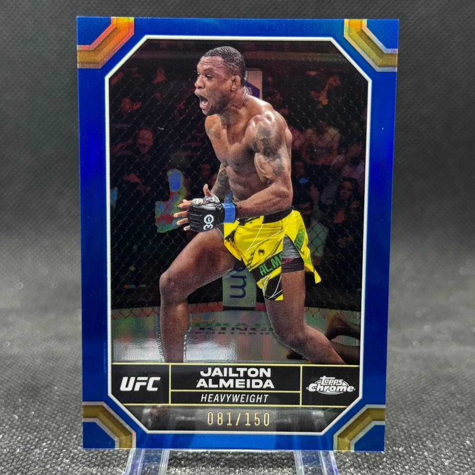 Jailton Almeida 2024 Topps Chrome UFC Blue Refractor /150 #86 - Image 1 of 2