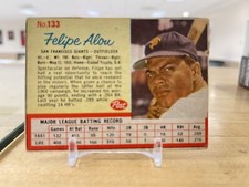 1962 Post - #133 Felipe Alou San Francisco Giants VG-EX (no creases)