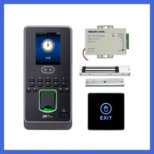 Facial+fingerprint access control system kit PSU/280KG magnetic lock/exit button - Picture 1 of 18