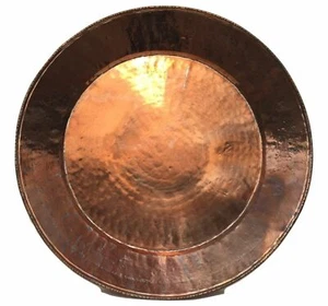 Piatto grande in rame decorativo decorazione da parete muro appendere casa sala - Picture 1 of 2