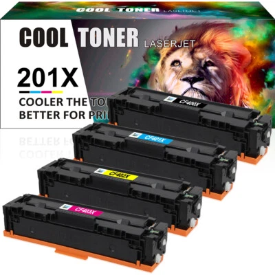 4 Toner XXL Black für HP Color LaserJet Pro MFP M 277 DW M 277 N M 252 DW 201X - Bild 1 von 4