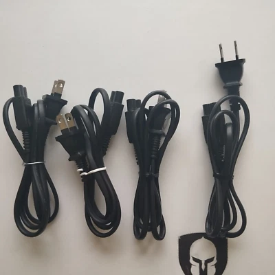 AC Power Cord Cable USA plug to Euro 8 Sony From PSP Adapter X4 High Quality - Image 1 of 4