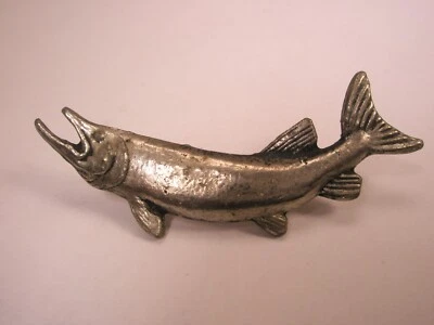 Salmon Vintage Tie Tack Lapel Pin sockeye chinook coho pink chum i33 - Image 1 of 4