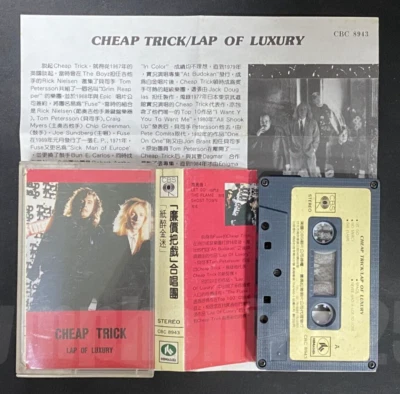 1988 Cheap Trick Lap Of Luxury Taiwan Ltd 10 Tracks Cassette Tape W/Insert - Image 1 of 4