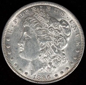 1896-P Morgan Silver Dollar Gorgeous Mint Luster AU/UNC - Picture 1 of 2