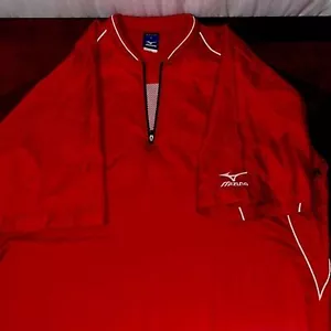 Rompevientos Mizuno manga corta 3/4 cremallera talla grande - Imagen 1 de 2