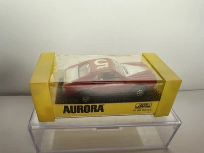 Aurora Vintage AMX TUFF ONES RED AND SILVER W/CASE 1960’s HO Slot Car RUNS ! - Image 1 of 4