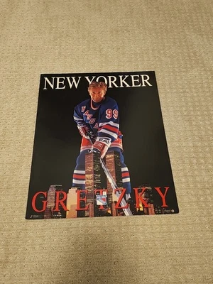 Póster del New Yorker Wayne Gretzky CB-WG-96 1996 New York Rangers 20 x 16 pulgadas  Foto 1 de 4