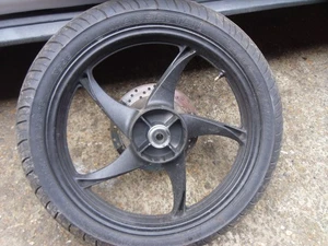 ⭐LEXMOTO XTR125 XTR 125 SKYJET REAR WHEEL WITH HARDLY USED VEE RUBBER MANHATTEN⭐ - Picture 1 of 6