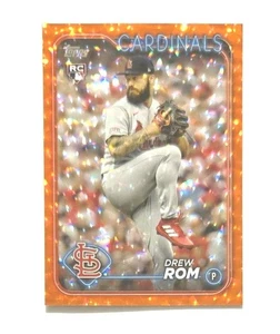 2024 Topps Orange Foil /299 Drew Rom RC (CARDINALS) ! - Picture 1 of 3