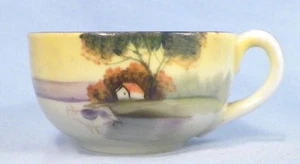 4 Noritake Cups To Childs Toy Tea Set House In Meadow & Lid Porcelain Vintage - Picture 1 of 8