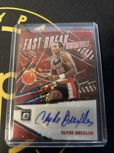 2023-24 Panini Donruss Optic - Fast Break Signatures Clyde Drexler #FBS-CYL (AU) - Imagen 1 de 2