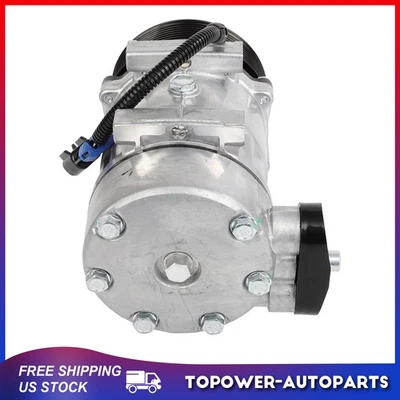 AC Compressor and Clutch For Peterbilt 385 10.8L 2006-2007 379 12.5L 2006 - Image 1 of 4