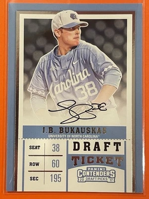 2017 Panini Contenders Draft Picks JB Bukauskas Draft Ticket Auto Variation #44 - Image 1 of 2