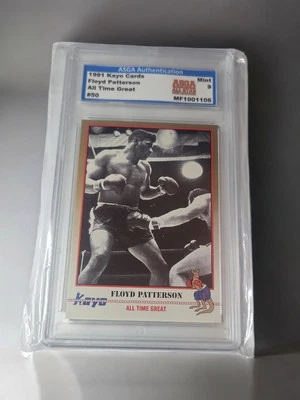 🔥1991 Floyd Patterson Kayo #50 Boxing Card Graded ASGA MINT 9  - Image 1 of 2