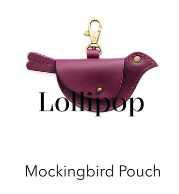 Nuevo Portland Leather Goods LOLLIPOP Mockingbird Bolsa Llavero Púrpura Dije Foto 1 de 4