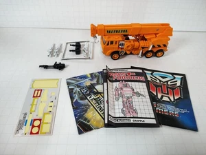 Transformers G1 Vintage Crane Truck Grapple #2 100% complete with Paperwork - Picture 1 of 6