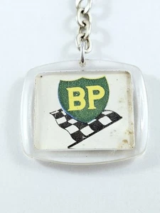 SCHLÜSSELANHÄNGER - BP - BRITISH PETROLEUM - Vintage Logo, Course Damier - 60er Jahre - - Bild 1 von 3