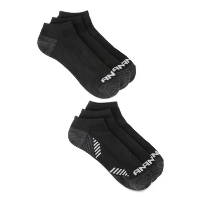 AND-1 Calcetines Hombre Pro Platino Corte Bajo, Paquete de 6 LONGITUD ANGULAR NEGRA Foto 1 de 3