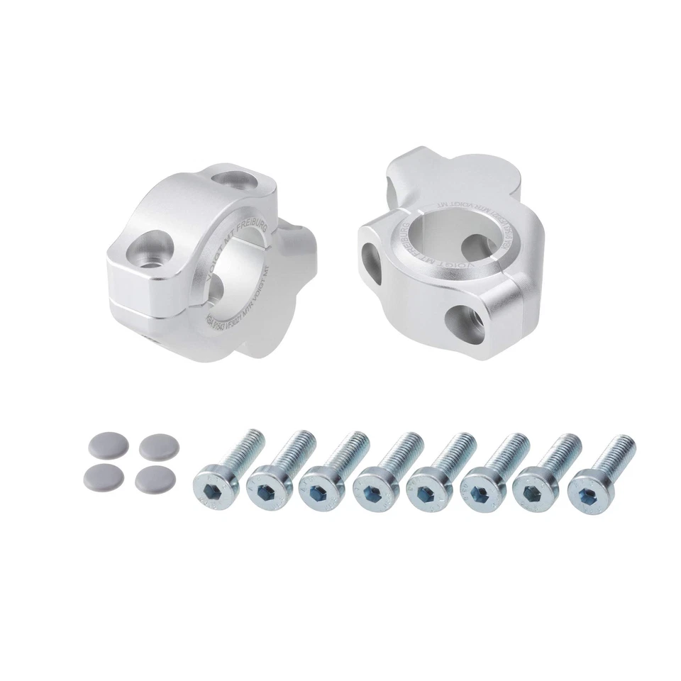 Lenkererhöhung 30mm silber mit Versatz für BMW G 650 X-Moto (06-10) E65X - Изображение 1 из 1