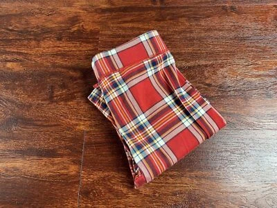 Leggings informales a cuadros rojos cintura elástica AMERICAN EAGLE para mujer talla XS Foto 1 de 4