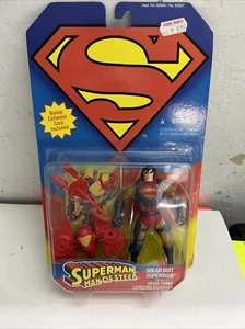 Vintage DC Superman Man Of Steel Solar Suit Superman Action Figure 1995 Kenner - Picture 1 of 8