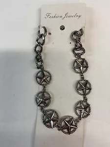 New Ladies Boot Jewelry With Star Medallion, Silver tone. - Picture 1 of 5