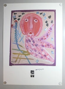 Mose Tolliver SIGNED Litho Poster 96 Cultural Olympics Atlanta Love Owl (A04-C14 - Picture 1 of 5