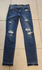 JOE'S JEANS "THE CIGARETTE STRAIGHT ANKLE" Released Hem Jeans In "BECKA", Sz 27 - Picture 1 of 11