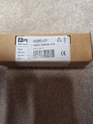 Pepperl + Fuchs Ultrasonic Barrel-Style Proximity Sensor, M18 Analogue Output - Image 1 of 4